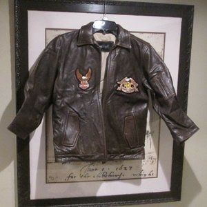 Harley Davidson Brown Leather Motorcycle Jacket